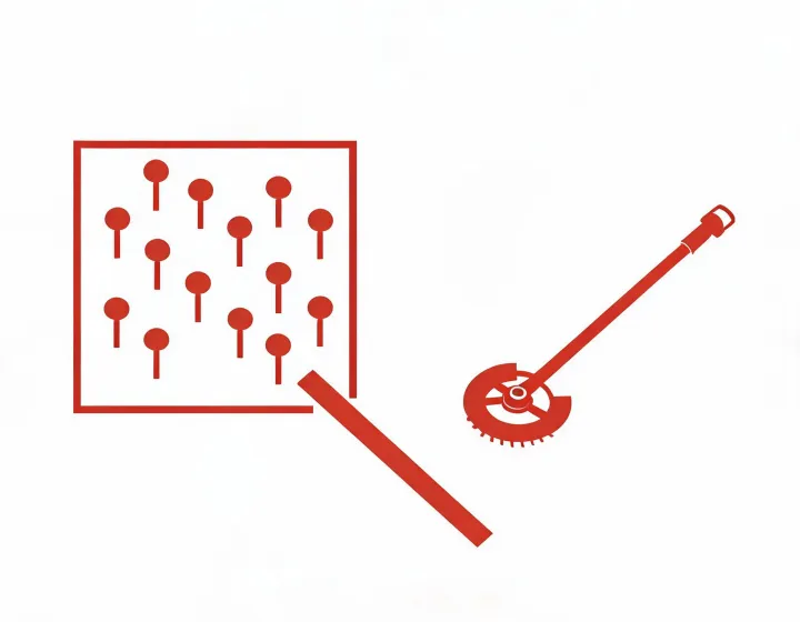 Illustrated brush cutter application zones